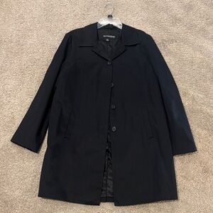 Weatherproof Elegant Black Trench Coat